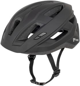 TWIRL City LED Casco de Bicicleta, con luz Trasera y Sistema de Ajuste, 53-56 cm, Negro