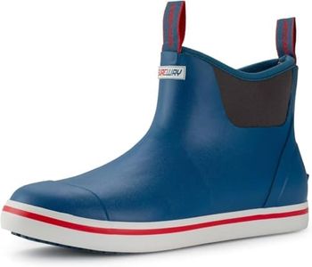 SUREWAY Men's Waterproof Ankle Deck Boots, Navy, Size 7