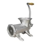 Weston #22 Manual Tinned Meat Grinder and Sausage Stuffer (36-2201-W), 2 Plate Sizes, +3 Sausage funnels