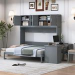 Queen Horizontal Murphy Bed with De
