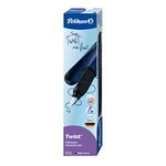 Pelikan Twist Fountain Pen with 1 Ink Cartridge, Medium Nib, Night Breeze, Boxed (820127)