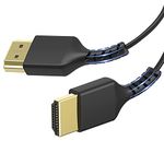 HDMI 2.0 Cable,Ultra Thin and Soft Coaxial hdmi Cable,Short Flexible hdmi 4K Cable,Simyago Thinnest HDMI Cables High Speed Supports 3D,Ethernet,Nintendo Switch,PS4,Xbox,PC,TV,Monitor(3.3FT/1M)