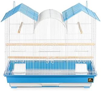 Prevue Hendryx Triple Roof Cockatiel Cage, Blue and White