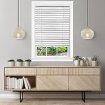 Achim Home Furnishings Cordless GII Luna 2" Vinyl Venetian Blind, 39" x 64", White