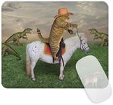 Funny Cat Square Mouse Pad Cute Cat