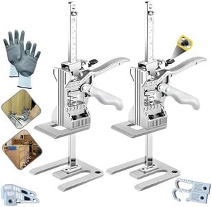 2 Pcs Furniture Lifter Tool, 440LB Heavy Duty Furniture Lifter Tool, Lift up to 7.2" Drywall Lifter with 2 Speeds Mode, Cabinet Jacks for Installing Cabinets, Lifting Door Furniture, Home Improvement