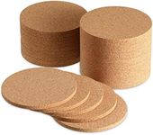 Potchen Cork Coaster for Drink Absorbent 4 Inches Tea or Coffee Coaster Set Round Heat Resistant Bar Coasters Reusable Table Blank Coasters Gifts for Wine Glass Cup Mug Plant Office(60 Pcs)