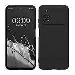 kwmobile Case Compatible with Xiaomi Poco M4 Pro Case - Protective Slim TPU Phone Cover - Soft Matte Finish - Black Matte