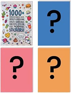 FASHION ANGELS – Set con 4 Libros, Más de 1000 Pegatinas por Cada Libro, Fantasía, Comida, Fotografías y Animales, a Partir de 6 Años, Multicolor, F32672