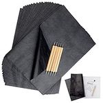 TUPARKA Carbon Copy Paper 120 Sheets with Embossing Pen 5pcs Black Transfer Paper Tracing Paper Wood Tracing Template Copy Accessory Tattoo Stencil