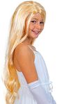 Skeleteen Long Blond Princess Wig - Blonde Kids Pretend Play Costume Accessories Princess Wigs for Children