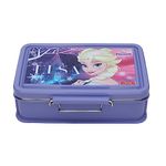 JAYPEE Rocksteel Insulated Princess Lunch Box with Silicon Seal, BPA Free, Violet, 500 ml, Suitable for School Kids, Girls & Boys