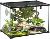 PawHut Glass Reptile Terrarium Inse