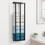 Susswiff Towel Racks for Bathroom, Towel Storage Wall Mounted, Rolled or Folded Towel Holder with 3 Bars, Sturdy and Large Capacity, Matte Black, Suitable for Bathe Towels and Hand Towels