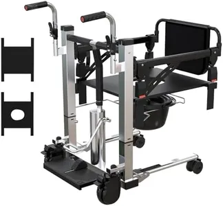 Lift Chair - Portable Hydraulic Patient Lift Transfer Chair - Lightweight Aid for Elderly Care, Bedside Bathroom and Car Transport