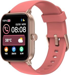TOOBUR Montre Connectée Femme avec Podometre, 1,8" Smartwatch Motre Sport avec 100 Sports, Repondre Appel et cardiofrequencemetre, Étanche IP68 Natation, Compatible avec iOS et Android