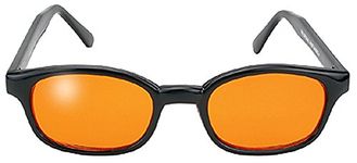 Original KD's 2128 Biker Sunglasses with Orange Lenses