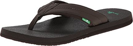 Sanuk Men's BEER COZY 2 Sandal, dark brown, 07 M US