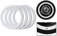 15" White Wall Portawall Rubber Ring Insert Trim 4Pc.Beetle 356