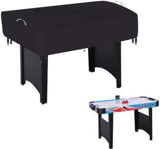 Air Hockey Arcade Table Cover,Heavy Duty 600D Oxford Covers for Hockey Game Table/Foosball and Game Soccer Table ,Outdoor Waterproof,Rain, Snow and Wind-Proof (Black, 84*42*20in)