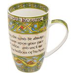 Irish Cup Blessing Saying Bone China Mug Irish Gift Galway Ireland Royal Tara 14 fl oz