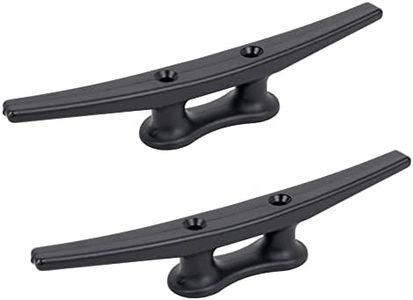 GATE14® Bitta di Ormeggio per Barca, Galloccia in Nylon Nero 2 Pz Lung. 200 mm