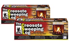 Creosote Sweeping Log For Fireplaces (Pack of 2)