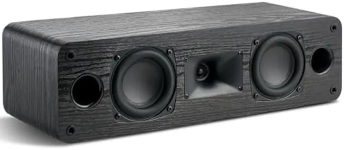 Saiyin Slim Center Channel Speaker,for Desktop Stereo or Home Theater Surround Sound, Dual 3.5" Woofer,Requires a Separate Amplifier or Receiver, Wall Mountable, Single,17 Inch