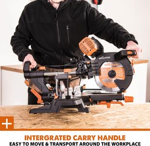 Evolution 255mm Mitre Saw – R255SMS-DB+ Sliding Compound
