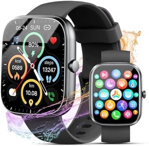Smart Watch for Men Women, 1.91" Smart Watches Answer/Make Calls, Fitness Watch with Heart Rate/Sleep Monitor, 100+ Sport Activity Tracker Step Counter, IP68 Waterproof Fitness Tracker for Android iOS