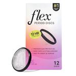 Flex Menstrual Discs | Disposable Period Discs | Tampon, Pad, and Cup Alternative | Capacity of 5 Super Tampons | Made in Canada | 12 Count