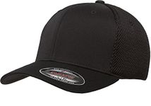 Flexfit Men's Trucker Mesh Cap, Black, Large-X-Large