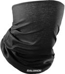 Salomon Cross Unisex Neckwarmer, New Fabric, Style, and Protection, Trail Running Hiking Ski, Black, One Size