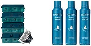 Harry's Razor Blades Refills + Shave Gel Bundle (14 Count)