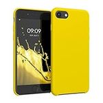 kwmobile Case Compatible with Apple iPhone SE (2022) / iPhone SE (2020) / iPhone 8 / iPhone 7 Case - TPU Silicone Phone Cover with Soft Finish - Radiant Yellow