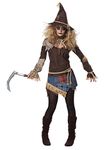 California Costumes 01439M Creepy Scarecrow Adult Sized Costumes, Brown, Medium