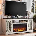 JXQTLINGMU Fireplace TV Stand with 