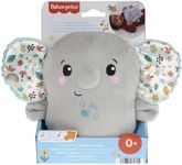 Fisher-Price Plush Elephant Baby Toy, Portable Sound Machine with Music and Vibrations for Newborn Babies, Calming Vibes Soother