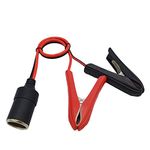 12V Battery Clip-On and Cigarette Lighter Adapter For Car overload current 15A (traffic safety protection)