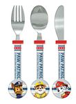 Spearmark Paw Patrol Teamwork Children's Kids 3pcs Cutlery Set, Knife/Fork/Spoon