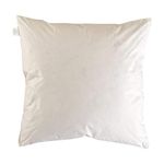 Lancashire Textiles Feather Pillows 65x65 cm, European Square Continental Pillows, Duck Feather Cushion Inners, Cotton Casing, 2 Pack, Hotel-Quality Luxury Bed Pillow