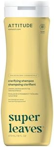 ATTITUDE Clarifying Hair Shampoo, EWG Verified, Dermatologically Tested, Plant- and Mineral-Based, Vegan Beauty Products, Lemon Leaves and White Tea, 16 Fl Oz