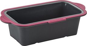 Trudeau Structure Silicone Pro Loaf Pan, Fuchsia, 8.5x4.5in