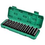 NefLaca 1/2" Impact Deep Socket Set 10Pcs 10-24mm Durable Reliable Drive Cr-Mo Steel for Professional Repair DIY Tasks with Carrying Case