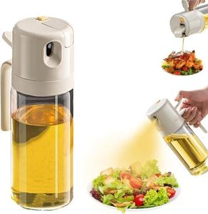 Generic Cooking Oil Dispenser Bottle, 2 in1 Cooking Oil Spray Bottle, Large Capacity Oil Dispenser and Spritzer, Easy to Handle Multifunctional Glass Oil Bottle for Cooking Salad Air Fryer BBQ Baking