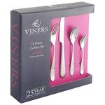 Viners Glamour 24-Piece 18.0 Stainless Steel Cutlery Set in Gift Box (Packaging may vary)