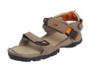 Sparx mens SS 502 | Latest, Daily Use, Stylish Floaters | Orange Sport Sandal - 9 UK (SS 502)