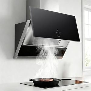 ROBAM 36 Inch Range Hood, 1300 CFM Brushless Motor, Smart Touch & Gesture Control, Dishwasher-Safe Filter, LED Lights, Stainless Steel, EasyClean Glass, Ducted Wall Mount/Under Cabinet A679S