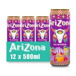 Arizona Fruit Punch Juice, Pack of 12 x 500ml Cans, Delicious Fruity Drink, No Artificial Flavours, No Artificial Preservatives