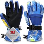 Ski Gloves, Warmest Waterproof and Breathable Snow Gloves for Cold Weather, Fits Both Men & Women,for Parent Child Outdoor